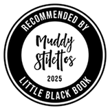 muddy stilettos